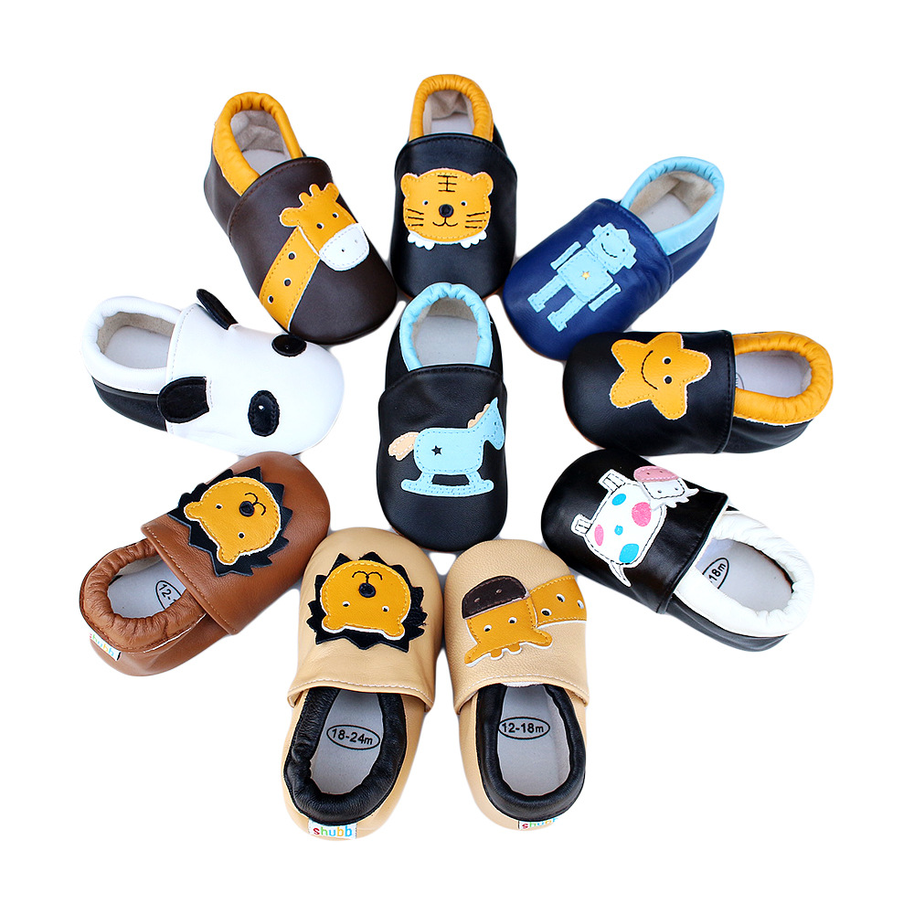 Kids First Education - Детская кожаная повседневная обувь для кроватки