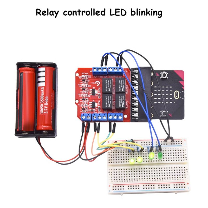 Модуль реле A40I Microbit на 4 – обзор и цена Kids Education Channel